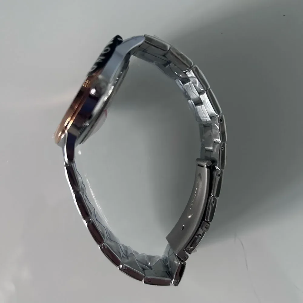 New Genuine Diamond Two-Tone Bracelet Watch Kenneth Cole Silver and Rose Gold
